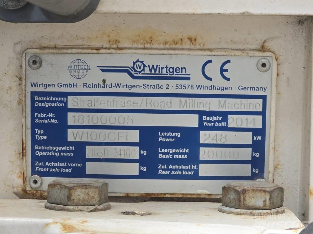 Wirtgen W 100 CFI Asfalt kaziyicilar