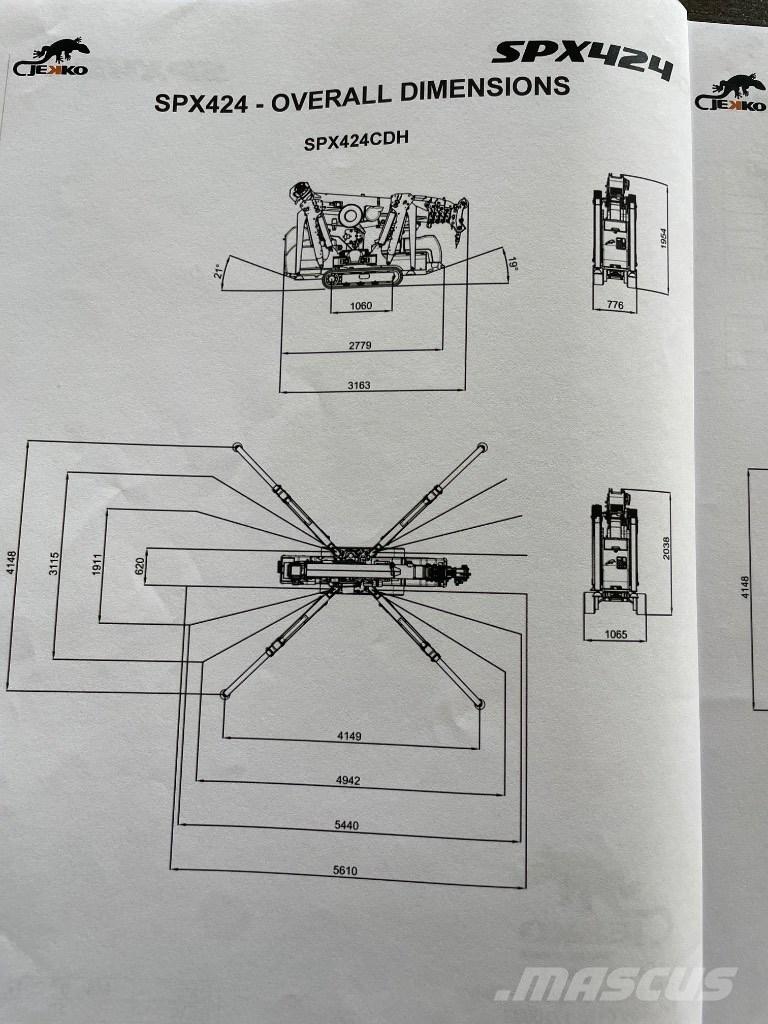 Jekko SPX 424 CDH Mini vinçler