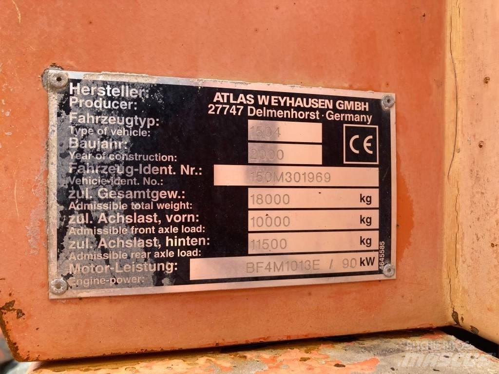 Atlas 1504 Lastik tekerli ekskavatörler