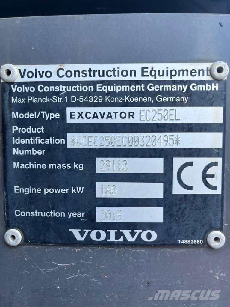 Volvo EC 250 E Paletli ekskavatörler