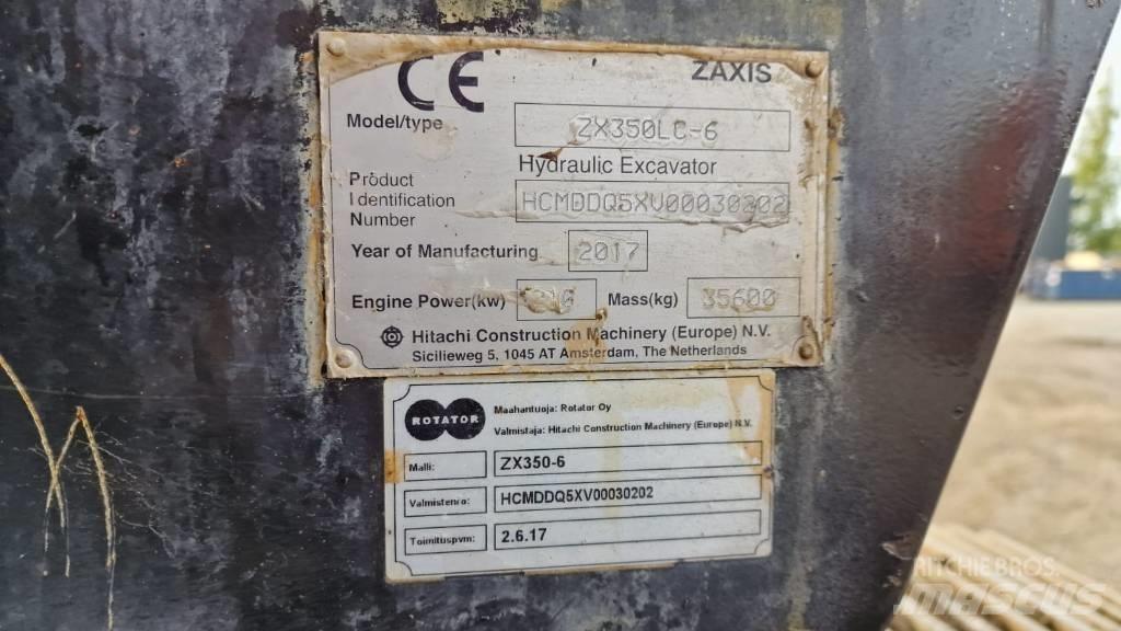 Hitachi ZX 350 LC-6 Paletli ekskavatörler