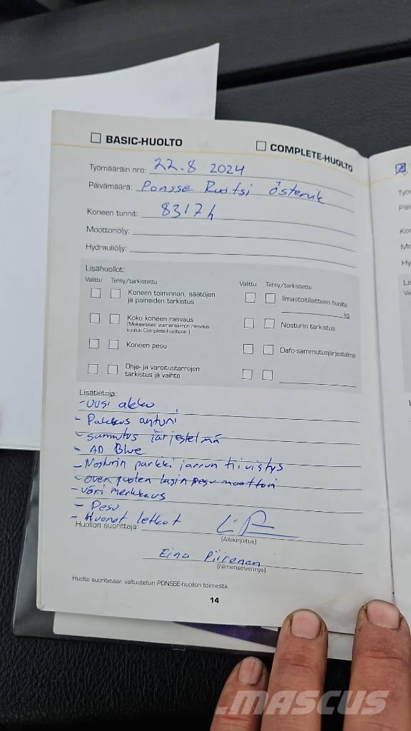 Ponsse ERGO 8W Biçerdöverler