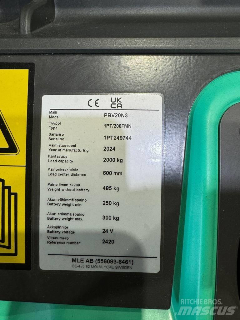 Mitsubishi PBV20N2 Düsük seviye platformu