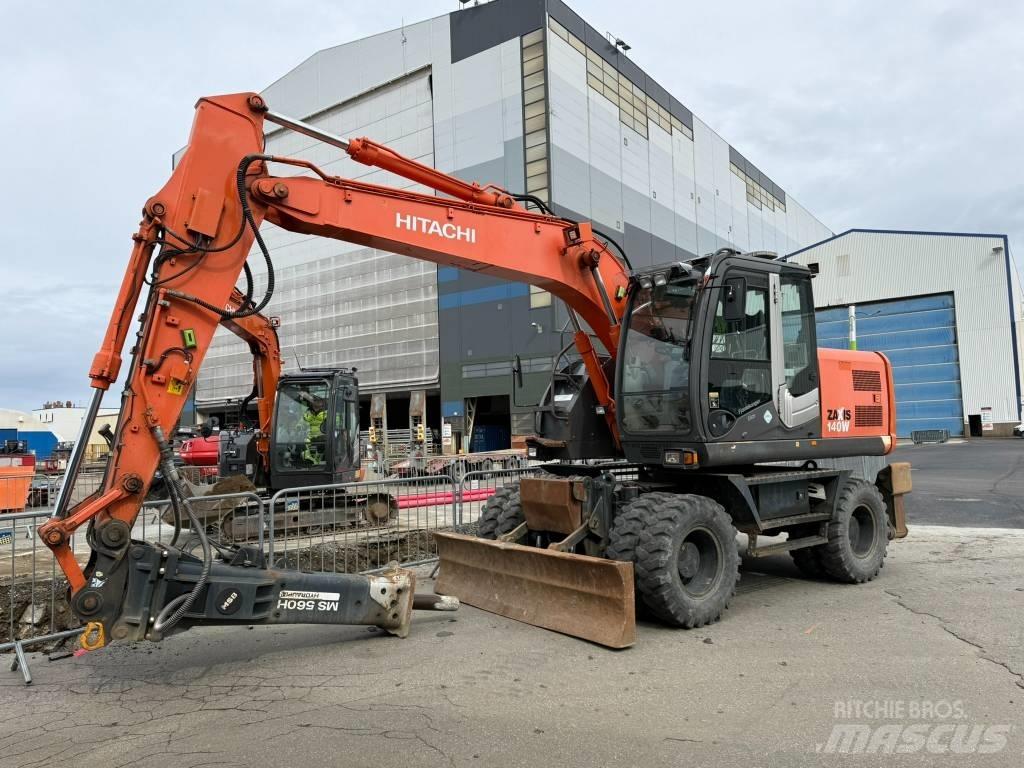 Hitachi ZX 140 W-3 Lastik tekerli ekskavatörler