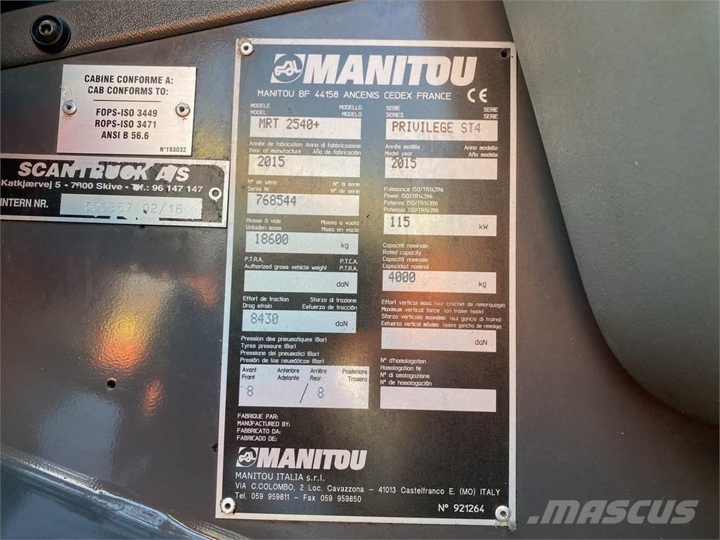 Manitou MRT2540MS Teleskopik yükleyiciler