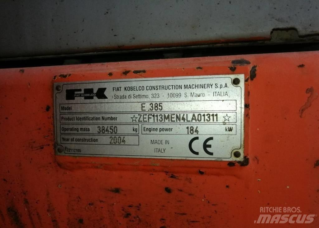 Fiat-Kobelco E385 Paletli ekskavatörler