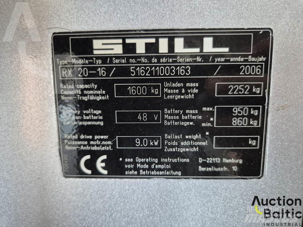 Still RX20-16 Elektrikli forkliftler