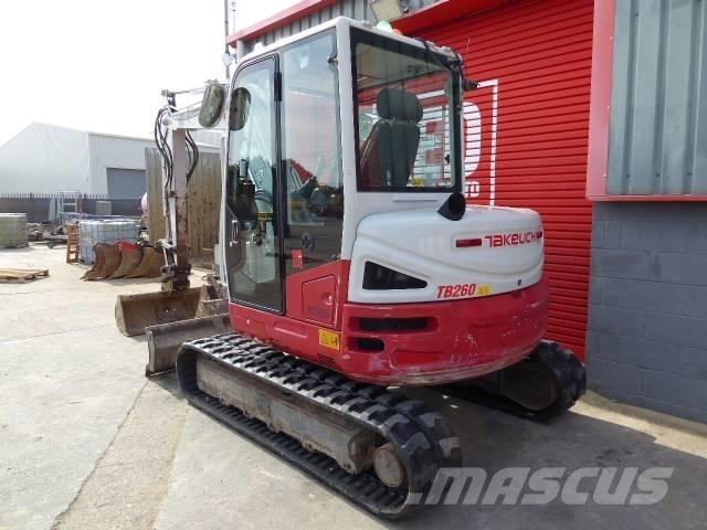 Takeuchi TB 260 Mini ekskavatörler, 7 tona dek