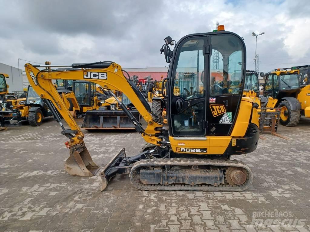 JCB 8026 CTS Mini ekskavatörler, 7 tona dek