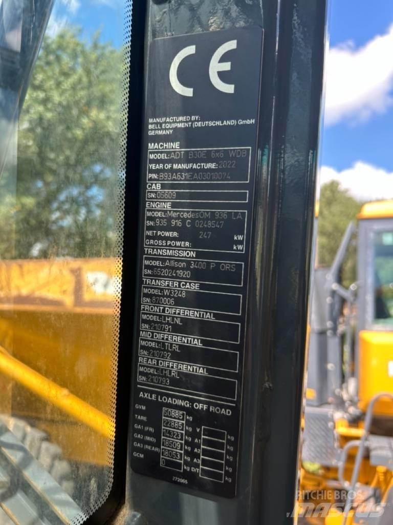 Bell B30E Belden kirma kaya kamyonu