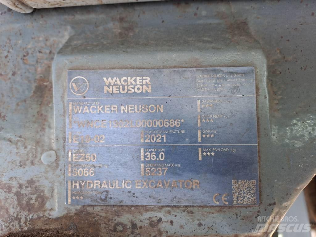 Wacker Neuson EZ50 Paletli ekskavatörler