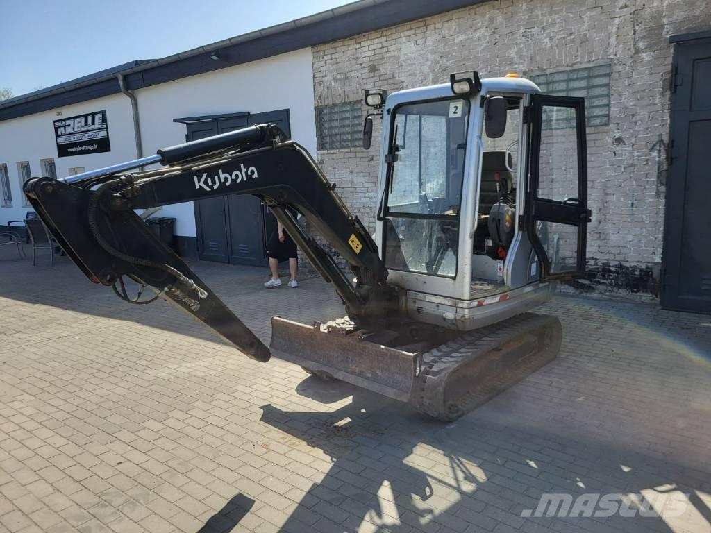 Kubota KX 61-3 Mini ekskavatörler, 7 tona dek