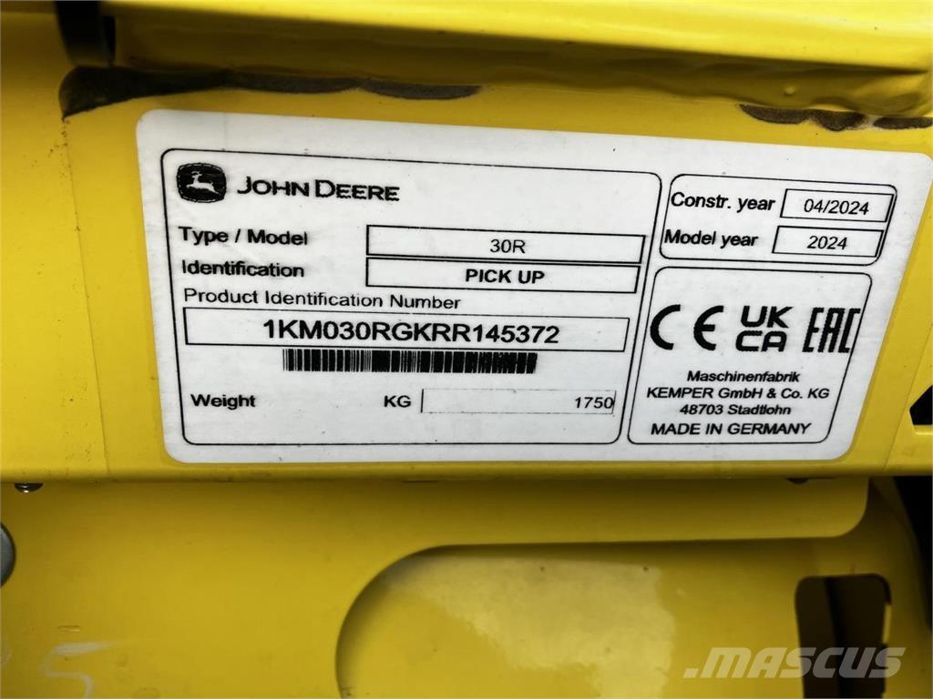 John Deere 30R Biçerdöver aksesuarlari