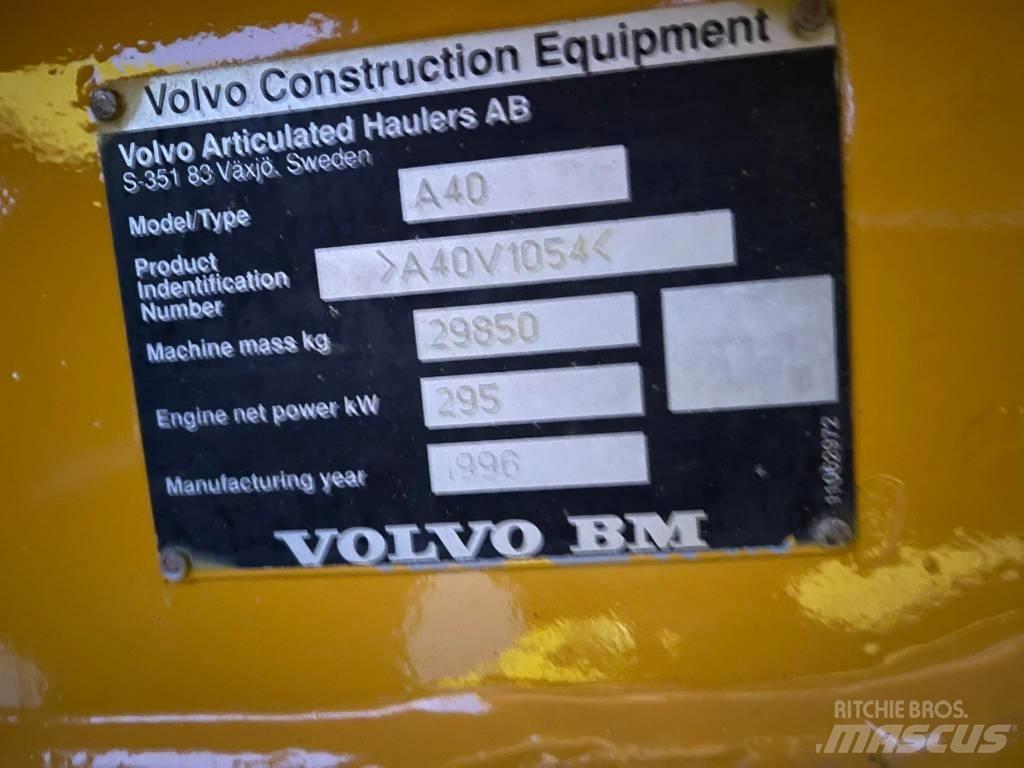 Volvo A40C Belden kirma kaya kamyonu