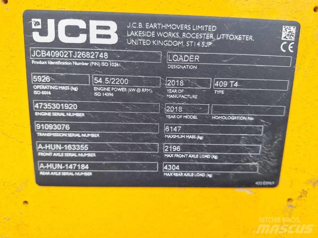 JCB 409 NE T4 Tekerlekli yükleyiciler