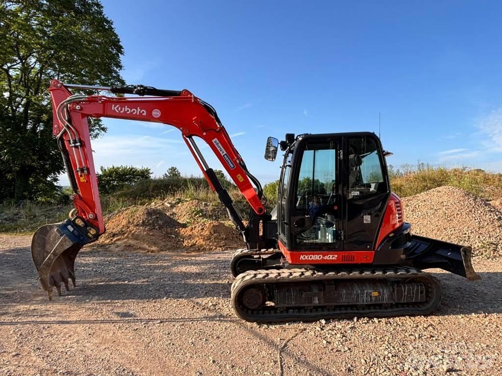 Kubota KX 080-4 Mini ekskavatörler, 7 tona dek