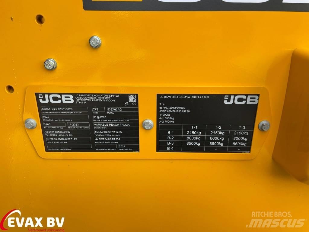 JCB 532-60 Tarimsal teleskopik yükleyiciler