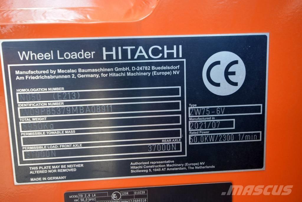 Hitachi ZW 75-6 Tekerlekli yükleyiciler