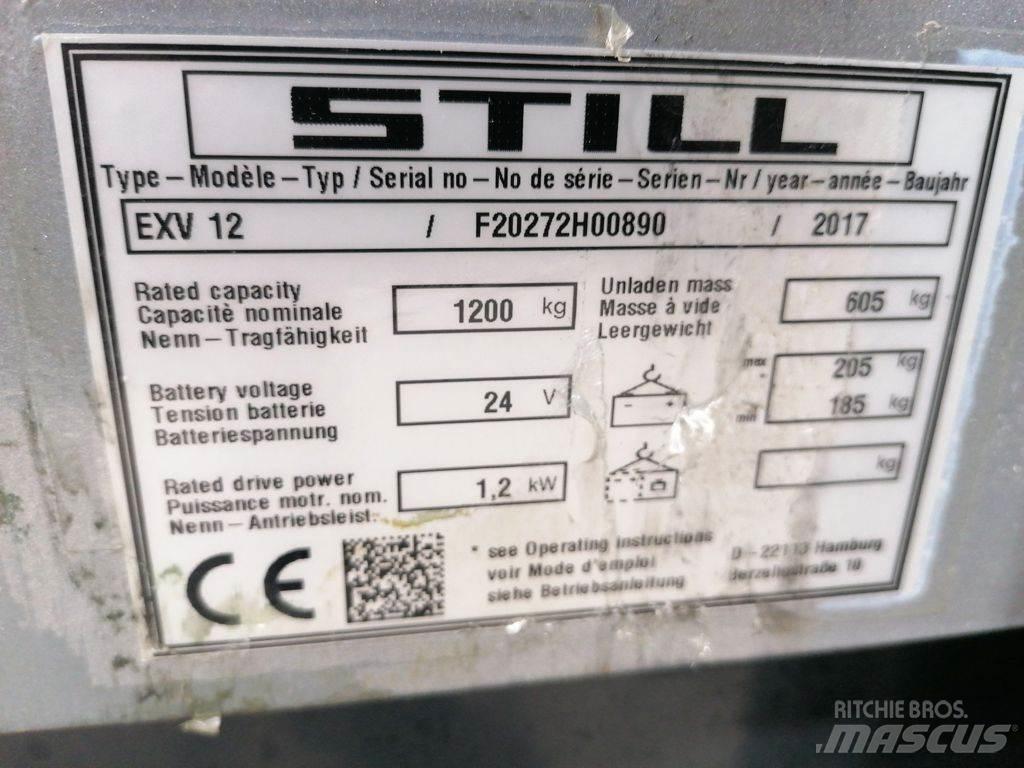 Still EXV12 Yaya kumandali istif makinasi