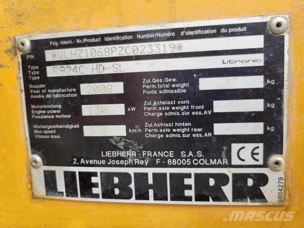 Liebherr R924 C SL Paletli ekskavatörler