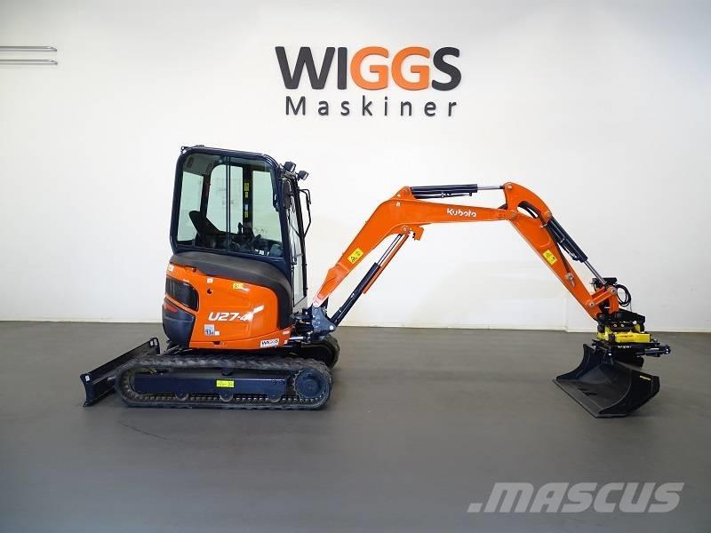 Kubota U 27-4 Mini ekskavatörler, 7 tona dek