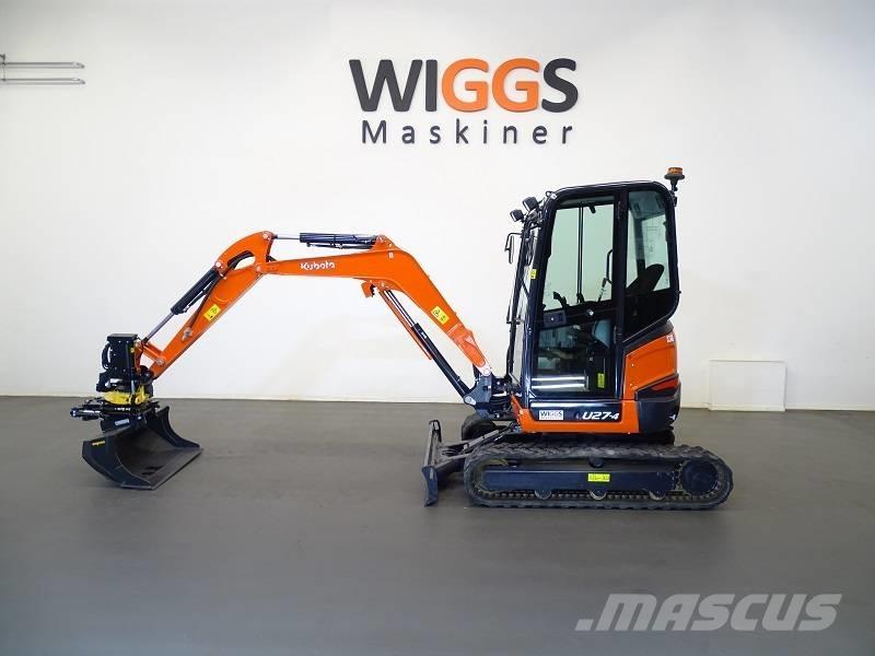 Kubota U 27-4 Mini ekskavatörler, 7 tona dek