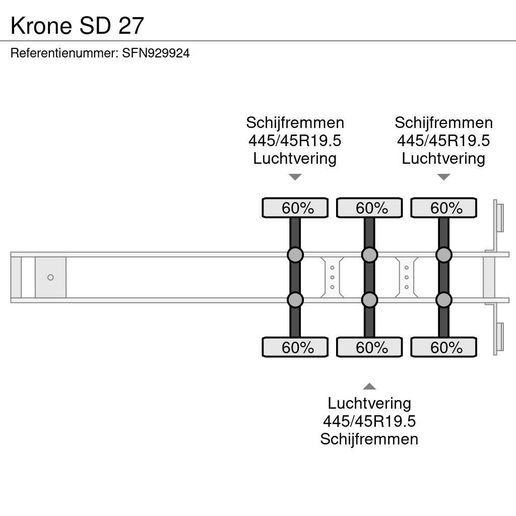 Krone SD 27 Flatbed çekiciler