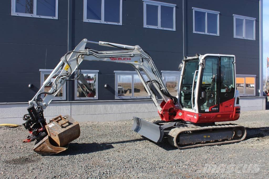 Takeuchi TB 250 Mini ekskavatörler, 7 tona dek
