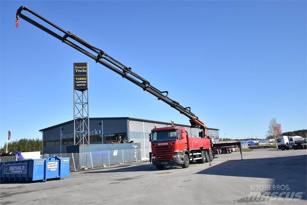 Scania G440 8X4 Araç üzeri vinçler