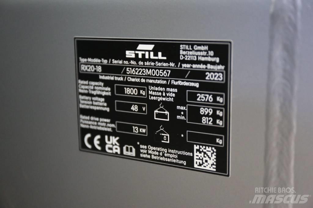Still RX20-18 Elektrikli forkliftler