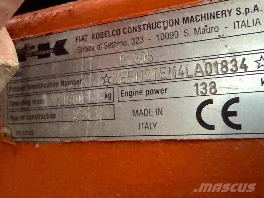 Fiat KOBELCO E305 Özel ekskavatörler