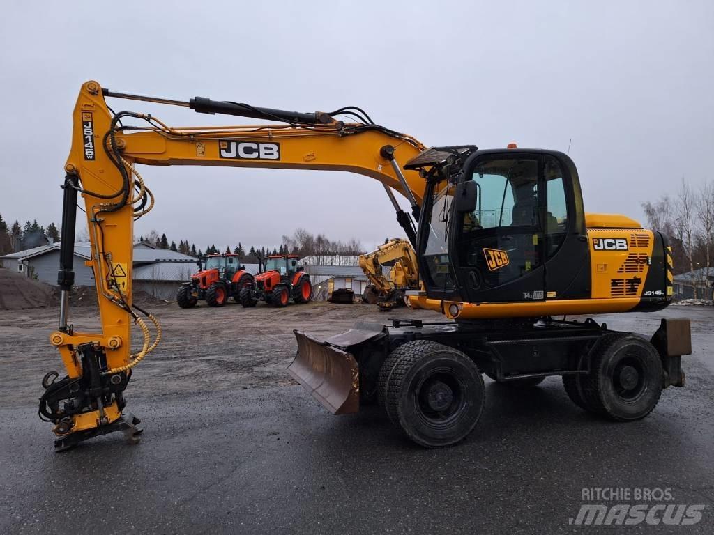 JCB JS 145 W Lastik tekerli ekskavatörler