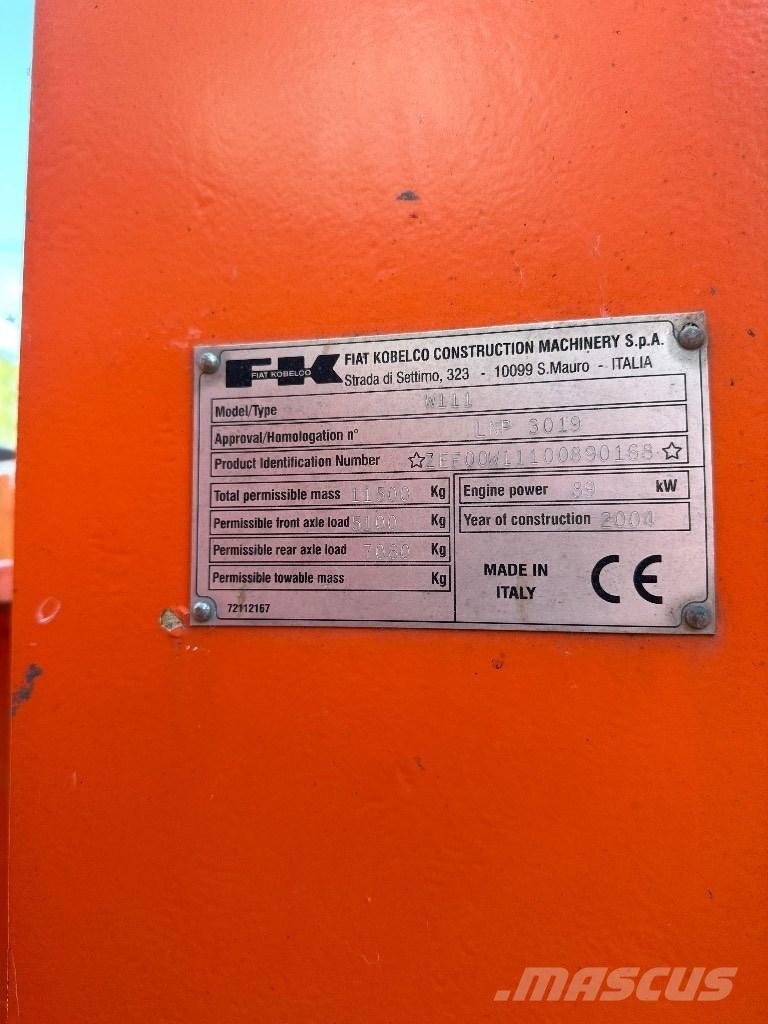 Fiat-Kobelco W 110 Tekerlekli yükleyiciler