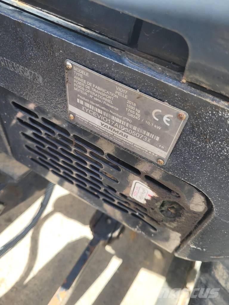 Yanmar Vio 17 U Mini ekskavatörler, 7 tona dek