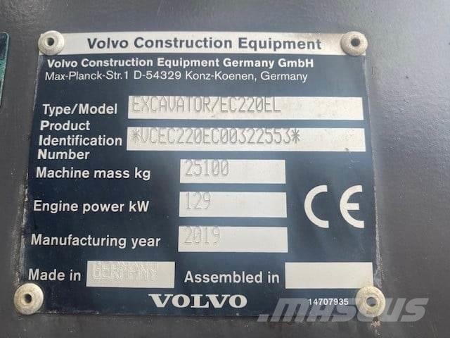 Volvo EC220EL Paletli ekskavatörler