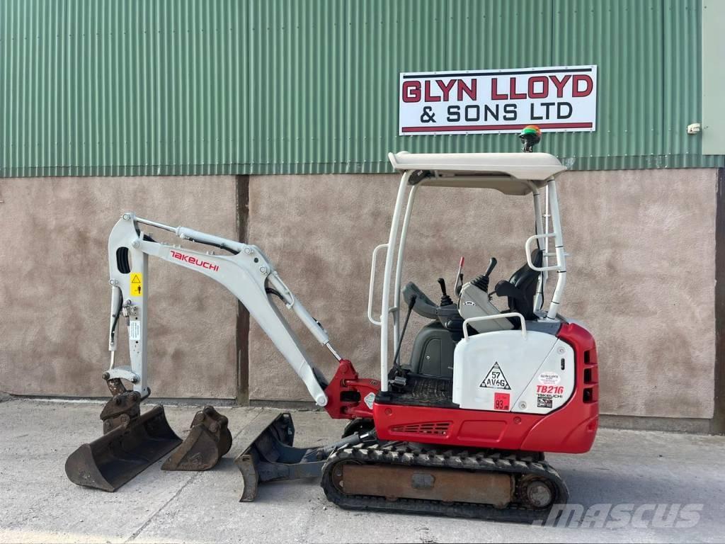Takeuchi TB 216 Mini ekskavatörler, 7 tona dek