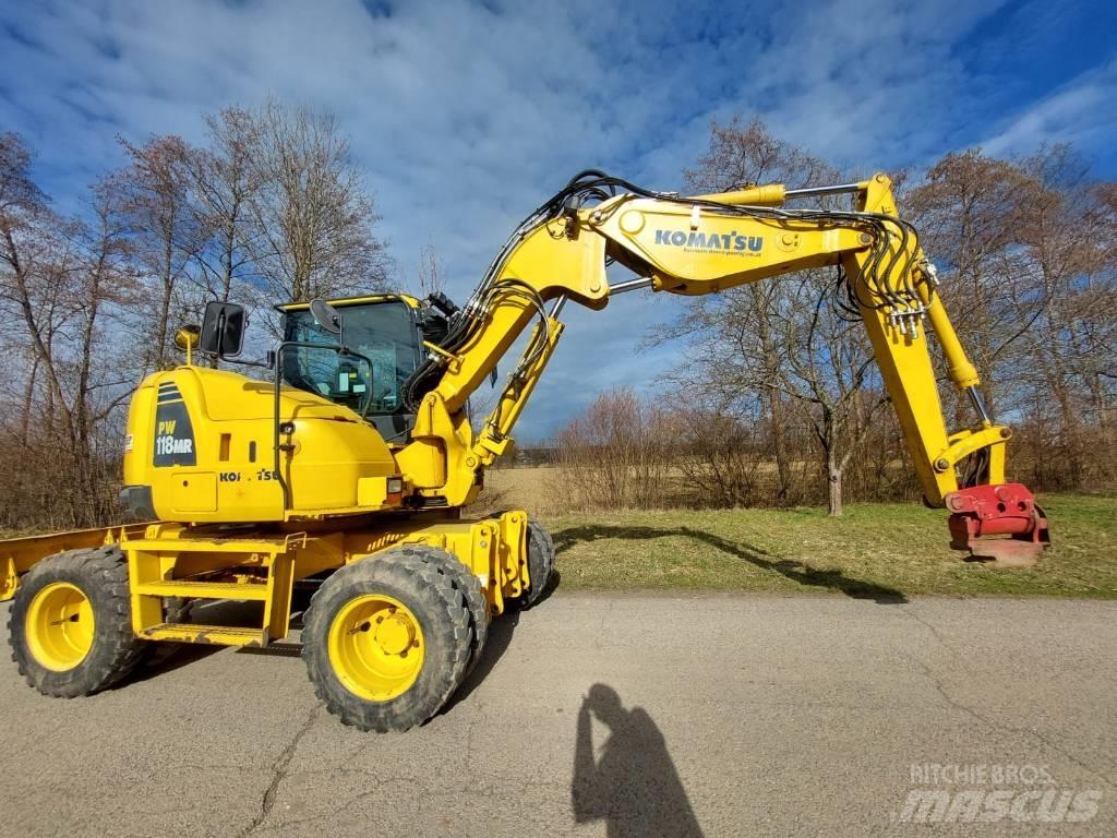 Komatsu PW 118 MR -8 Lastik tekerli ekskavatörler