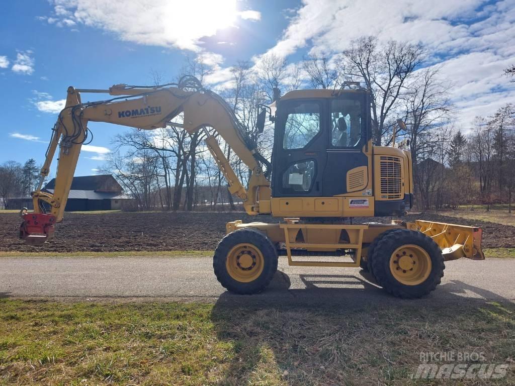 Komatsu PW 118 MR -8 Lastik tekerli ekskavatörler