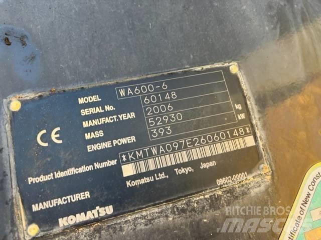Komatsu WA 600-6 Tekerlekli yükleyiciler