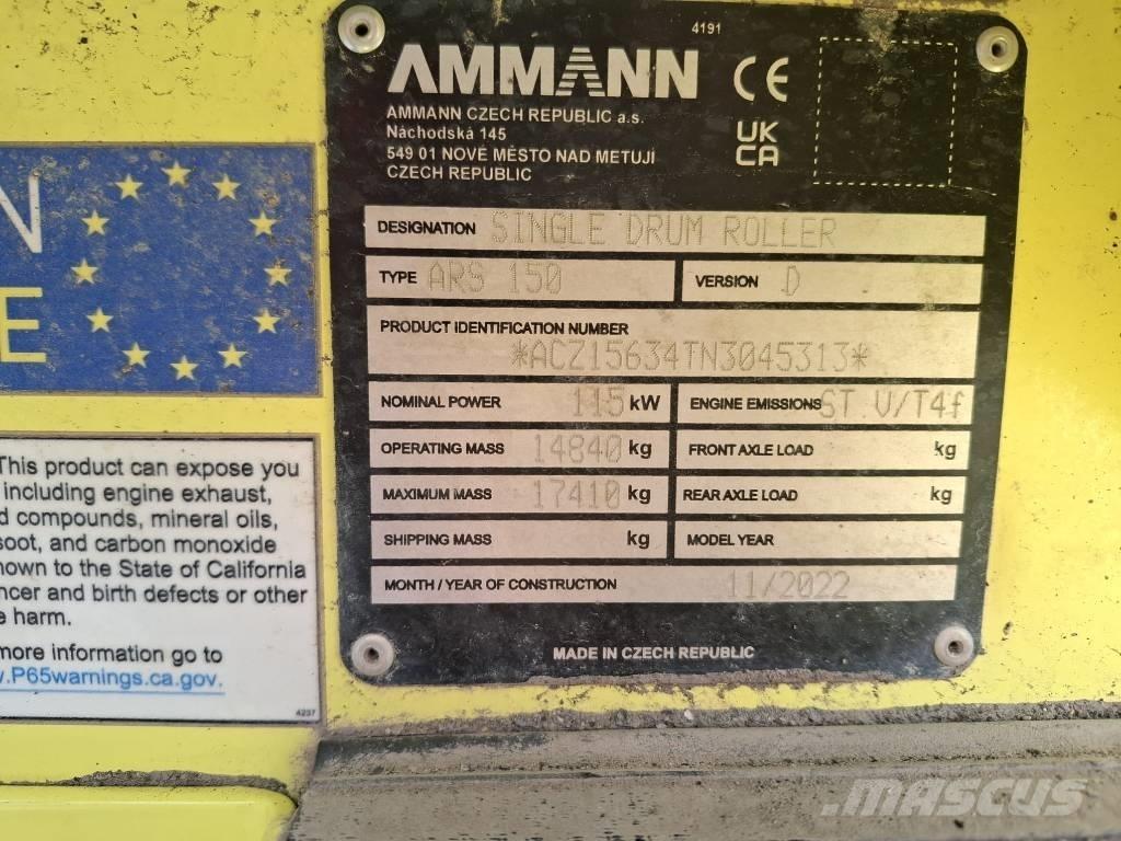 Ammann ARS 150D Sıkıştırma tokmakları