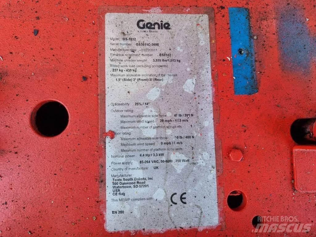 Genie GS1932 Makasli platformlar