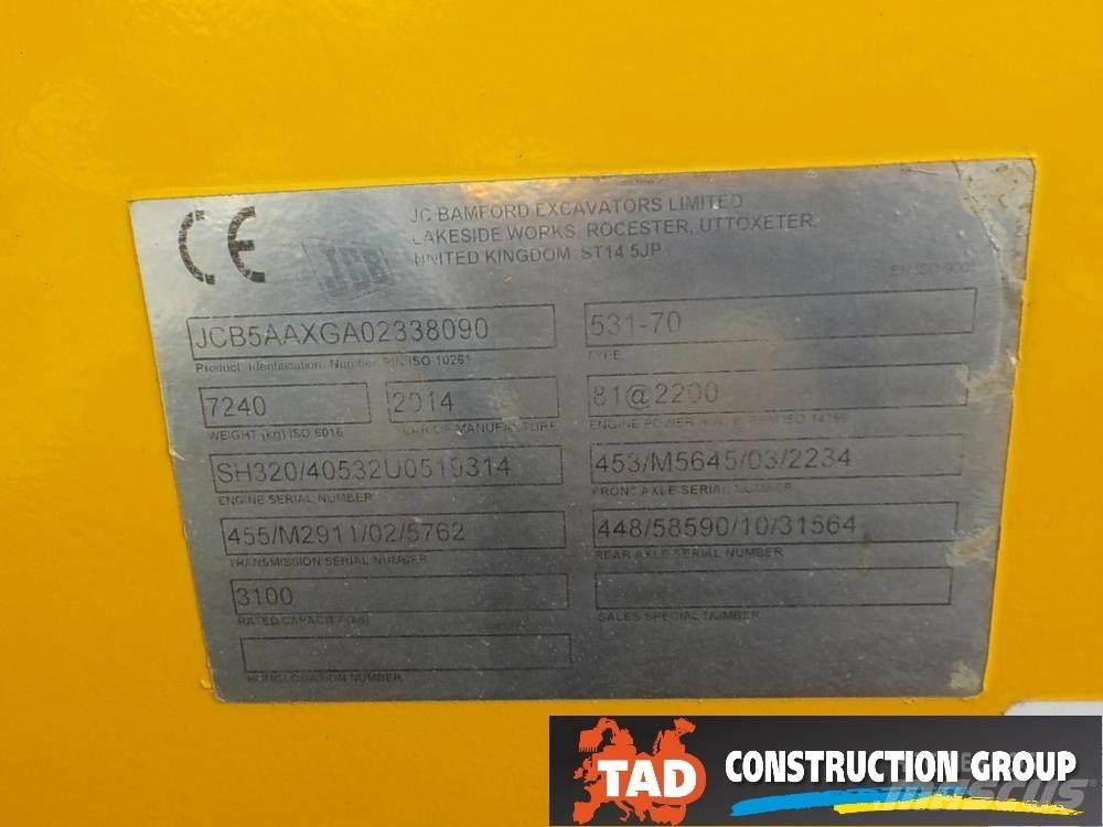 JCB 531-70 Teleskopik yükleyiciler