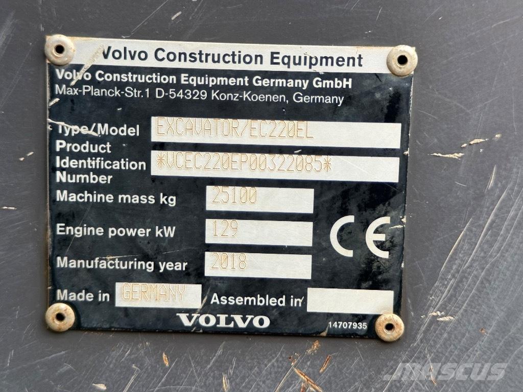Volvo EC 220 EL Paletli ekskavatörler