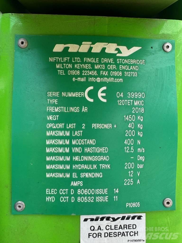 Niftylift 120 T Tekerlekli platformlar