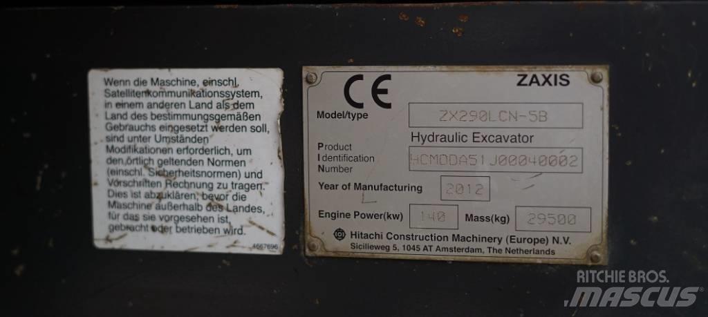 Hitachi ZX 290 Paletli ekskavatörler