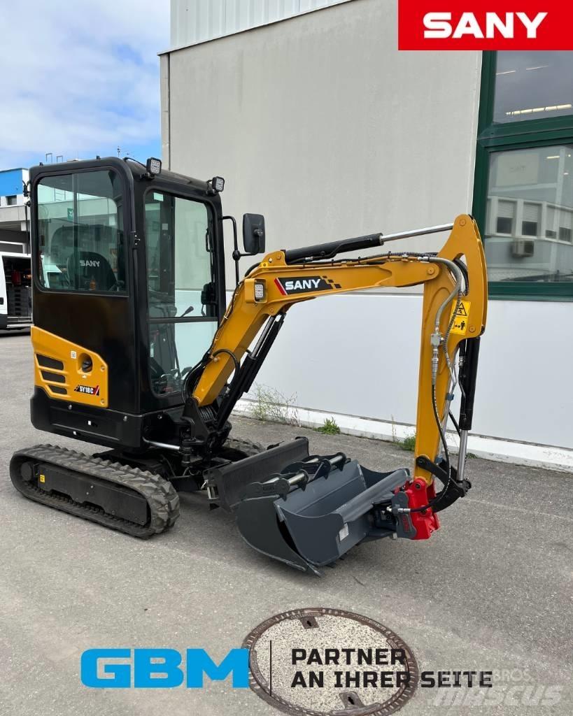 Sany SY 18 C Mini ekskavatörler, 7 tona dek