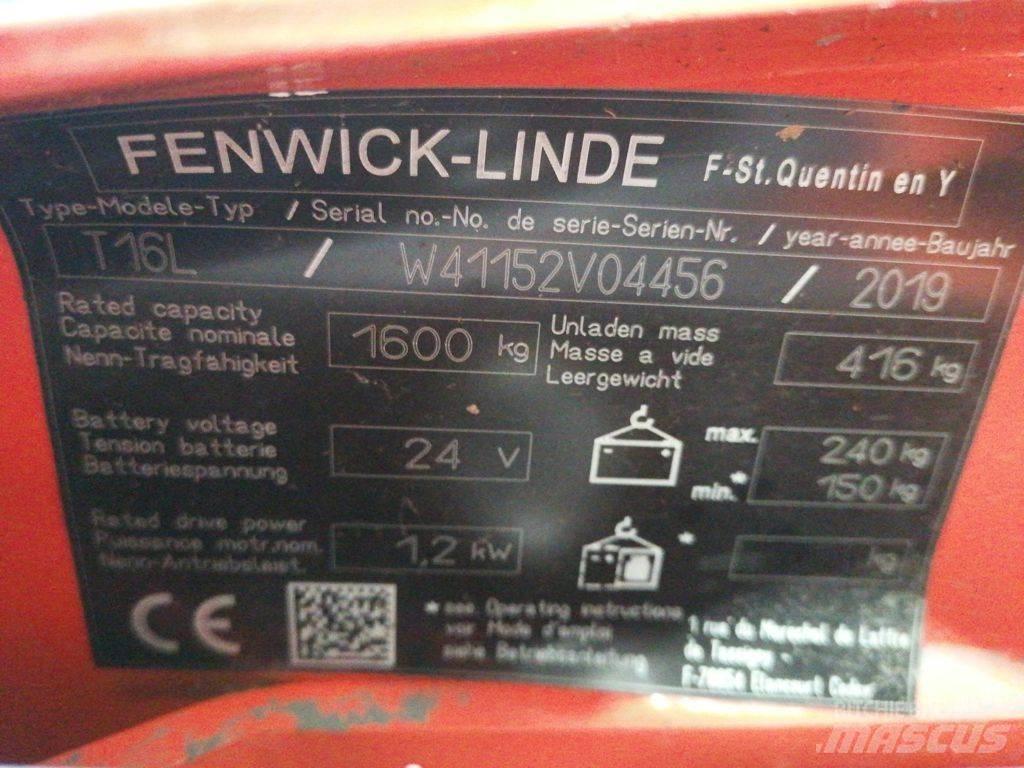Linde T16L Düsük seviye kaldirici