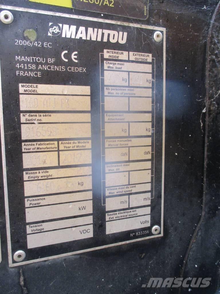 Manitou 160 ATJ Körüklü personel platformları