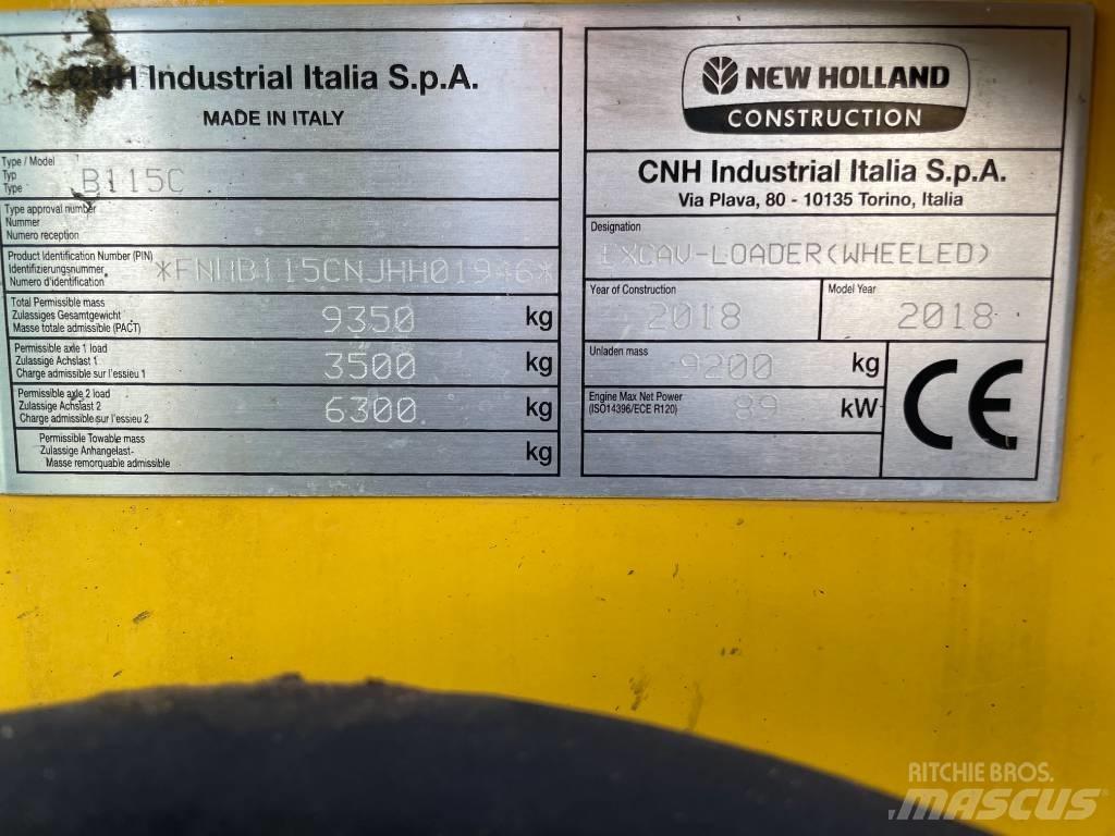 New Holland B115C Kazıcı yükleyiciler - beko loder