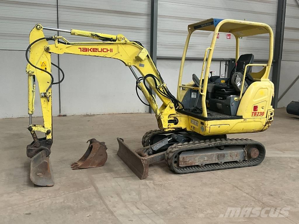 Takeuchi TB 230 Mini ekskavatörler, 7 tona dek